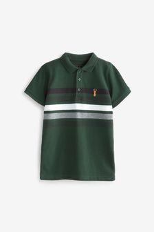 Striped Colourblock Polo Shirt (3-16yrs)