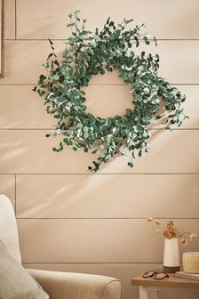 Green Artificial Eucalyptus Wreath