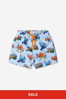 Stella McCartney Kids Baby Boys Crab Print Swim Shorts