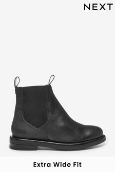 Black Extra Wide Fit Atelier-lumieresShops Forever Comfort® Leather Chelsea Boots (T63735) | £59