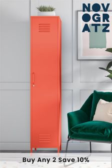 Novogratz Cache Single Metal Locker Storage Cabinet - Orange