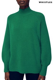 Whistles Green Full Sleeve Knitted Jumper