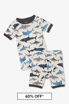 Hatley Kids & Baby Boys Blue Shark School Organic Cotton Pyjamas