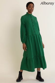 Albaray Green Gingham Dress
