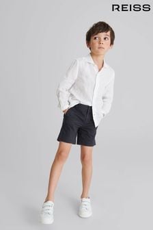 KID1234 Boys Shorts Flat Front Shorts with Adjustable Waist,Chino Shorts for Boys 5-14 Years,6 Colors to Choose 