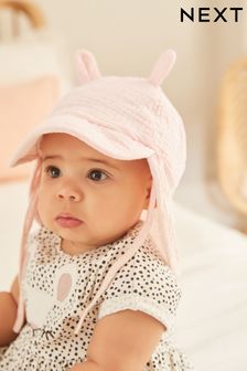 Pink Summer legionnaire Baby Hat (0mths-2yrs) (T65907) | £8