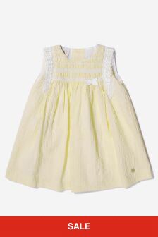 Paz Rodriguez Baby Girls Cotton Smocked Dress in Yellow