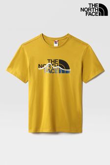 The North Face Yellow Short Sleeve Mountain Line T-Shirt (T66020) | £32