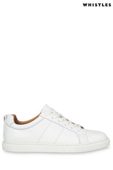 Whistles White Koki Lace Up Trainers
