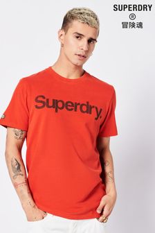 Superdry Orange Vintage Core Logo Classic T-Shirt (T66861) | £25