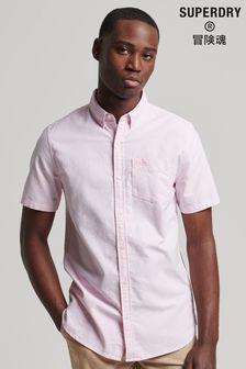 Superdry Pink Vintage Oxford Short Sleeve Shirt
