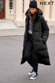 Womens Clothing Coats Long coats and winter coats MSGM Coat in Black 