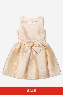 Next Girls Sydney Sparkle Dress in Gold