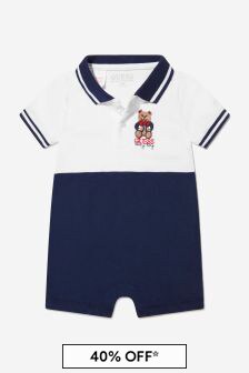 Guess Baby Boys Cotton Polo Romper