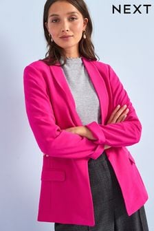Pink Relaxed Soft Crepe Blazer (T68728) | £40