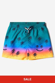 Molo Boys Recycled Polyester Summer Scrap Swim Shorts in Multicoloured