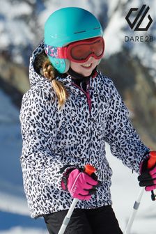 Black & White Dare 2b x JuzsportsShops Girls Impressing Ski Jacket (T68927) | £85