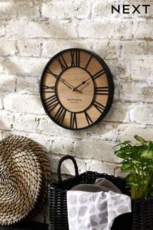 Natural Bronx Wooden Small Wall Clock