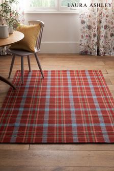 Red Colton Check Rug