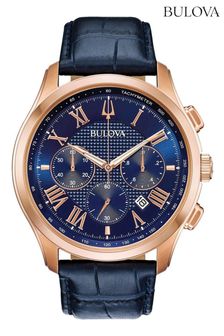 Bulova Gents Blue Wilton Watch (T71009) | £329