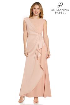 Adrianna Papell  Satin Crepe Gown