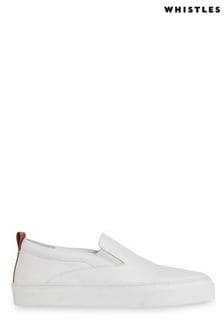 Whistles White Kinsley Slip On Trainers