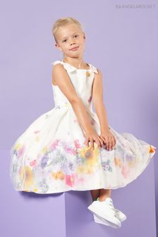 Angel & Rocket Aurelia Cream Floral Overlay Dress