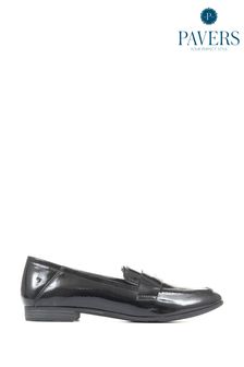 Pavers Penny Black Loafers