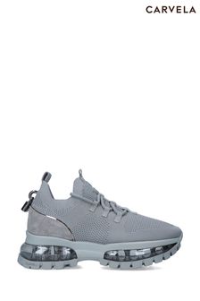 Carvela Comfort Womens Grey Lock Bubble Cleat Trainers