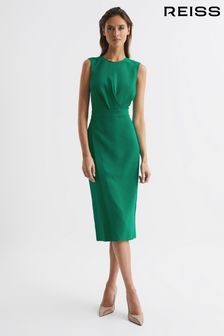 Reiss Green Layla Sleeveless Bodycon Dress (T74446) | £198