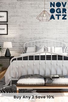 Novogratz Bushwick Metal Bed Frame - White