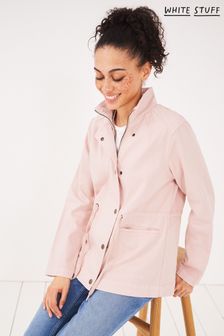 White Stuff Pink Layla Denim Jacket