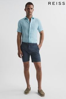Reiss Airforce Blue Wicket Casual Chino Shorts (T75912) | £68