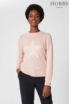Hobbs Pink Cashmere Trudy Sweater