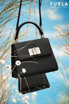 Furla Black 1927 Leather Mini Top Handle Bag (T76052) | £355