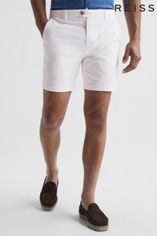 Reiss White Wicket Casual Chino Shorts (T76218) | £68