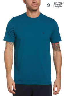 Original Penguin Blue Coral Embroidered Logo T-Shirt