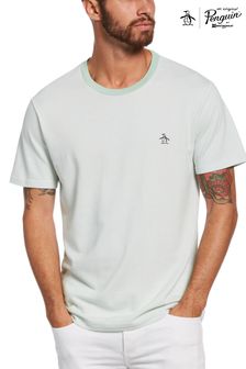 Original Penguin Green Micro Stripe T-Shirt In Lichen