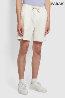 Farah Natural Redwald Linen Shorts