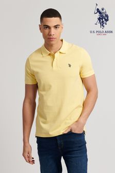U.S. Polo Assn. Yellow Core Regular Fit Pique Polo Shirt