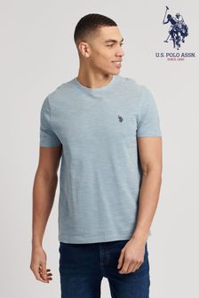 U.S. Polo Assn. Blue Pique Slub T-Shirt