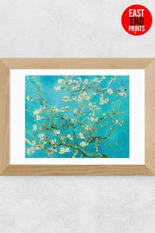East End Prints Teal Blue Almond Blossom By Vincent Van Gogh