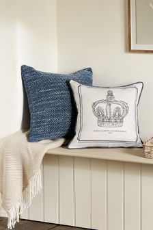 Grey Jubilee Crown Cushion