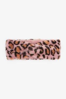 Animal Print Faux Fur Headband (T77730) | £7