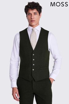 Mens Green Waistcoats | Green Tweed 
