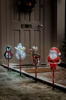Set of 4 Red Christmas Character Path Finders (T78241) | £22