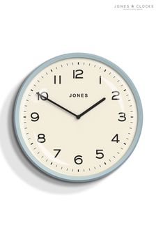 Jones Clocks Blue Blue Convex Moonlight Wall Clock