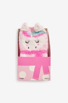 Pink Christmas Unicorn Cosy Socks In A Box (T79540) | £6 - £7