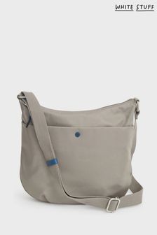 White Stuff Grey Recycled Willow Cross-Body Bag