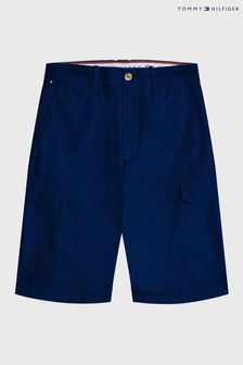 Tommy Hilfiger Mens Blue Big & Tall John Cargo Shorts